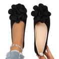 thumbnail image 4 of Miluxas Women Fashion Bowknot Flats Comfort Pointed Toe Dress Shoes Black 9(42), 4 of 9