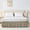 Beige, variant on U-NICE HOME Twin/Twin XL 14" Drop Wrap Around Bed Skirt - Elastic Pleated Wrinkle Resistant, Black