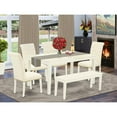 thumbnail image 4 of East West Furniture Capri 6-piece Wood Dining Set in Linen White/Light Beige, 4 of 4