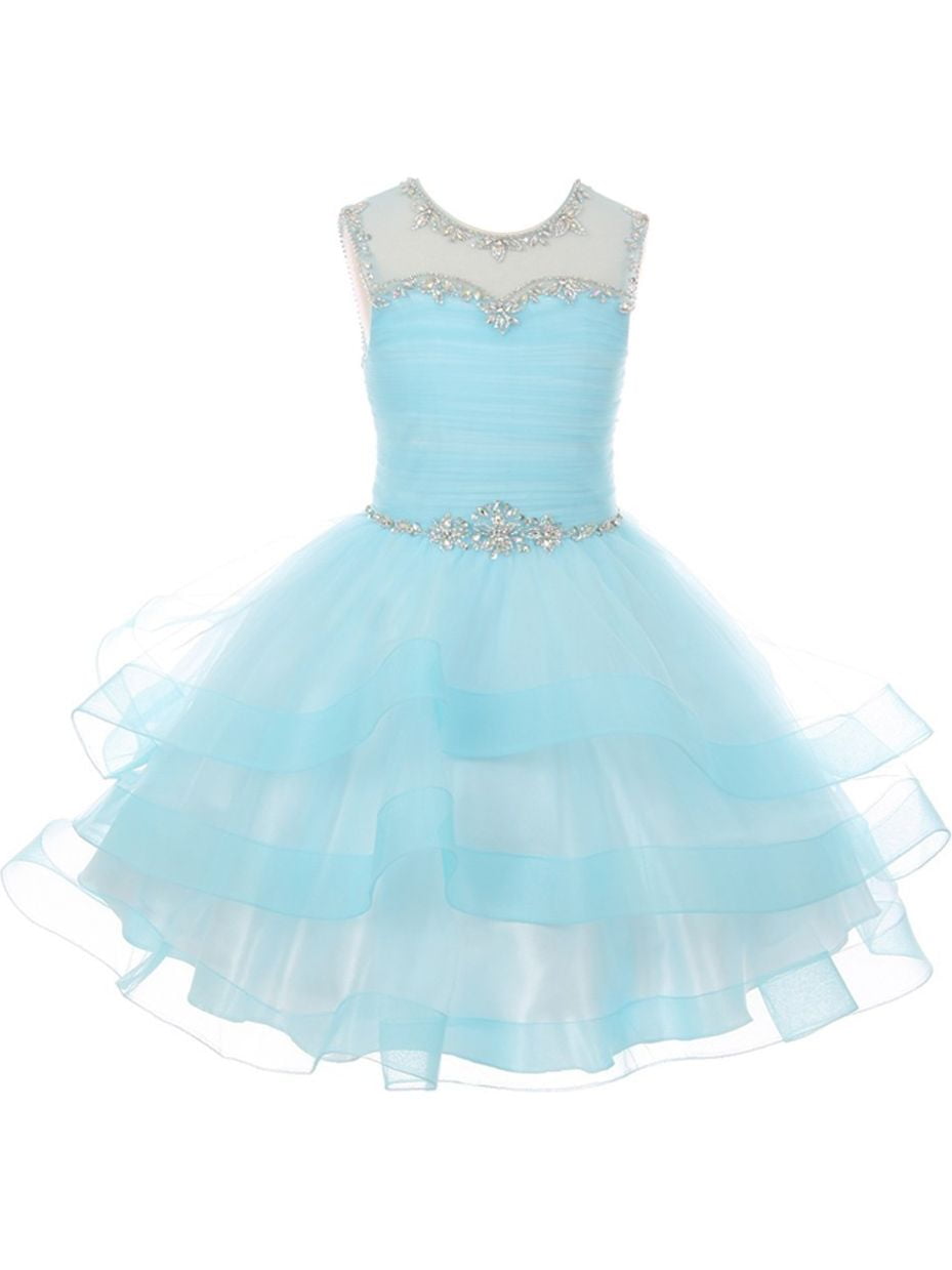 girls blue easter dress