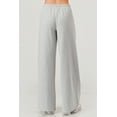 thumbnail image 4 of Drawstring Waist Fleece Lined Wide Leg Pants, 4 of 6