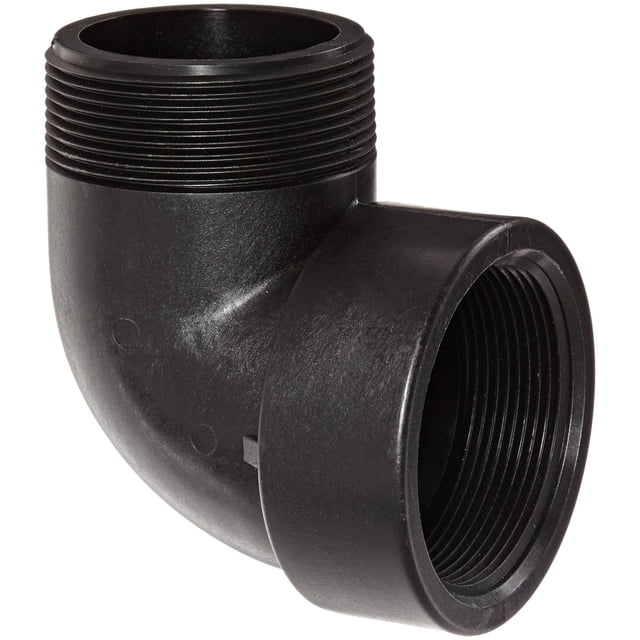 Banjo SL300-90 Accesorio de tubería de polipropileno Codo de calle de 90 grados Horario 80 3" NPT hembra x NPT macho