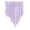 Purple, variant on Yihuala Tulle for Triangle Valance with Hanging Crystal Beads Trim Pendant Sheer Lace Panels Drape Rod Pocket Short Window Curta