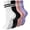 Pink + Purple + Black + White, variant on Yawlsow 4 Pairs Pilates Grip Socks for Women, Non Slip Yoga Socks with Arch Support & Breathable Cotton for Barre Ballet Hospital Workout, Size 5-10