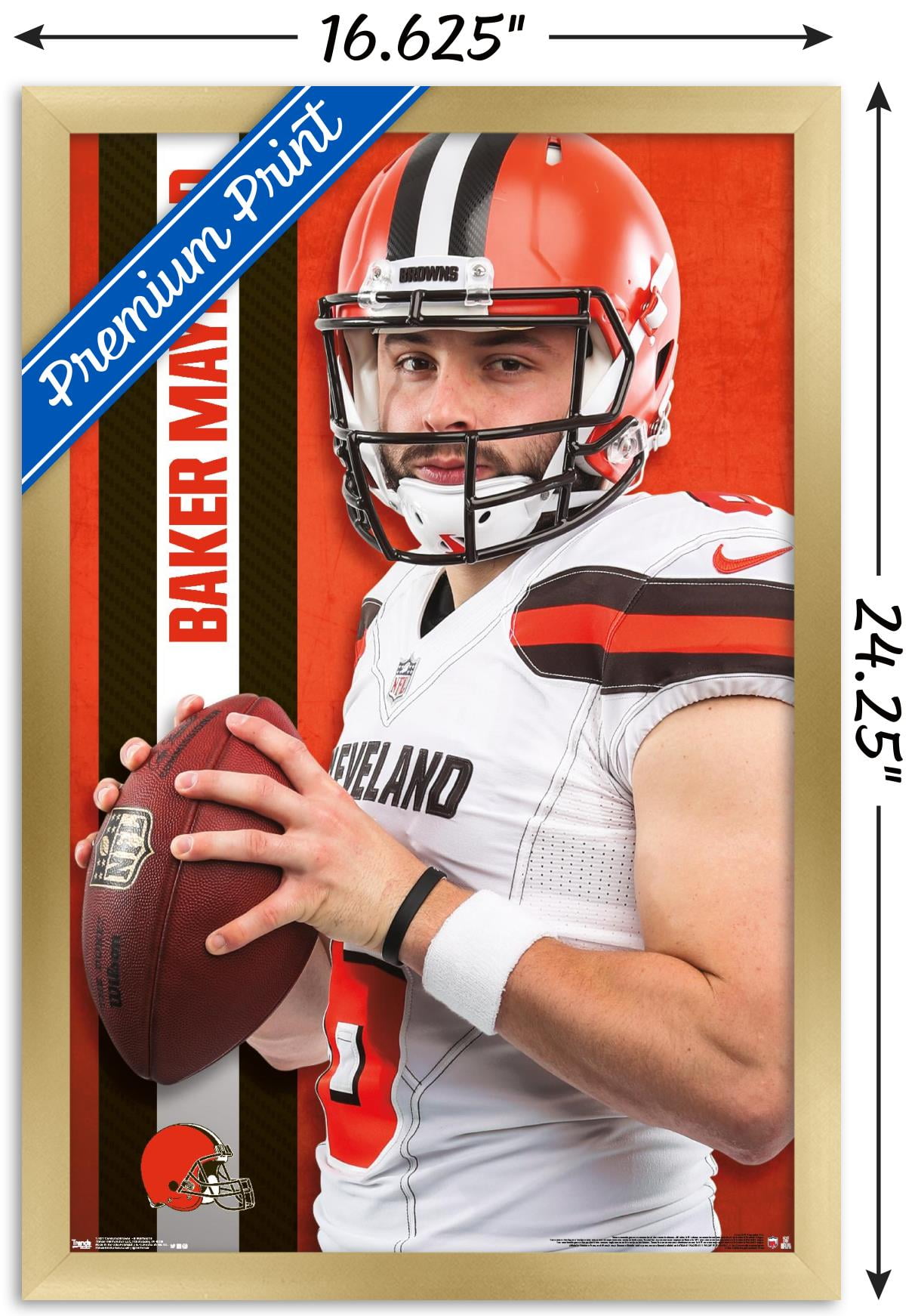 NFL Cleveland Browns - Baker Mayfield 18 Wall Poster, 14.725' x