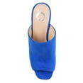 thumbnail image 5 of Journee Womens Adelaide Peep Toe Slip On Block Heel Sandals, Widths Available, 5 of 10