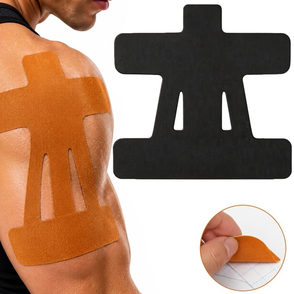 10/20/30 Count Kinesiology Tape for Shoulder Pain Relief – 8.6 In Pre Cut Waterproof Breathable Sports Tape for Muscle Support & Baseball