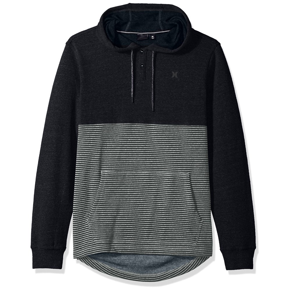 Hurley Hurley Men's Textured With Stripe Pullover Hoodie Walmart