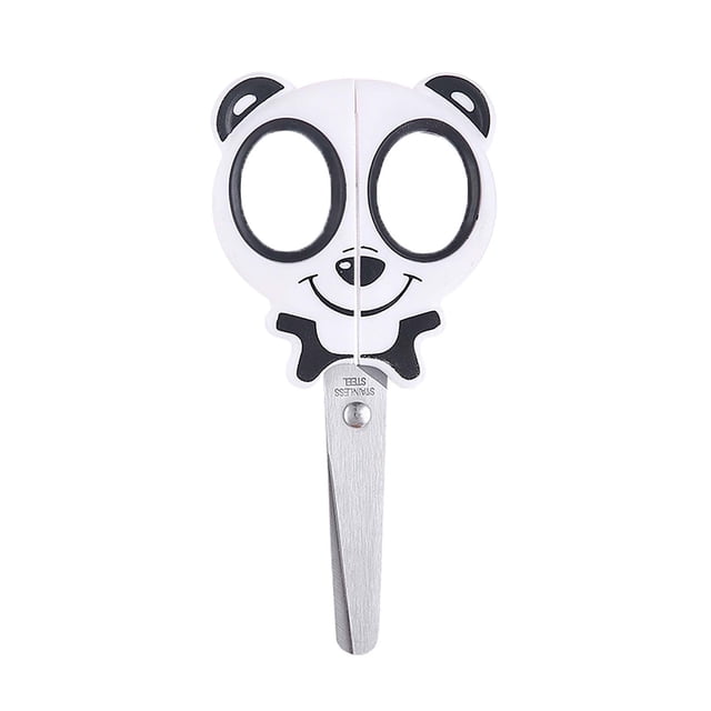 Less Than 5 Cutter Scissors for Kids Blunt Scissors Small School Student Craft Scissors Sharp Stainless Cute Animal Shapes