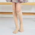 thumbnail image 4 of GigrtiJin 3-12 Years Toddler Kids Cotton Stockings Solid Color Mesh Lace Thigh High Socks Cute Trendy Girls Socks, 4 of 4