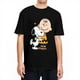 thumbnail image 2 of Camiseta de hombre de Peanuts Charlie Brown y Snoopy con corazón, dibujos animados Y2K, algodón puro, camisetas de verano con cuello redondo, ropa de talla grande, 2 of 5
