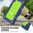 thumbnail image 7 of FIEWESEY For Jeazans OC101/Jeazans C107 10.1 inch tablet Case For Urao C107 Tablet Case with shoulder Strap Kickstand Kids Friendly For Freeski C107/HiGrace C107/ZOFYWNAS C107 10.1" Tab - NavyGreen, 7 of 7