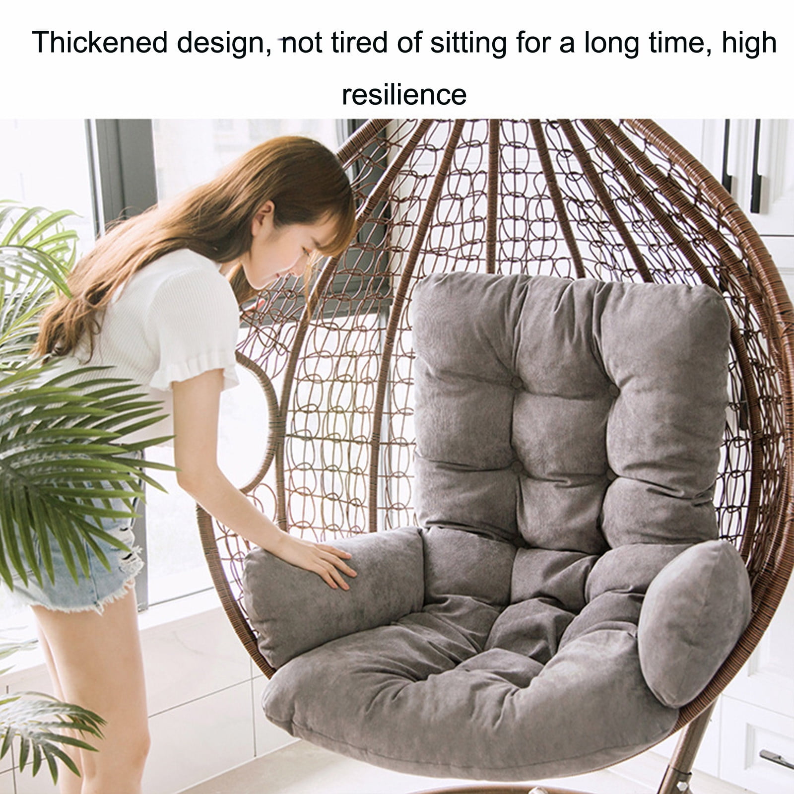 Nsxcdh Gift Basket Cushion Thickened And Enlarged Cushion Swings Singles Sofa Cushion Household Hanging Chair Cloth Cushion Indoor And Outdoor Cradles Chair Cushion