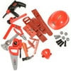 Kids Role Playing Toy Boys Toy Tool Set Play Construction Worker Hat Hammer Plier Saw Cone 29pcs
