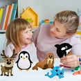 thumbnail image 3 of Woodland Animals Craft Kit Forest Creatures DIY Sewing Felt Plush Animals Beginners Educational Sewing Set For Kids, 3 of 8