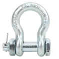 thumbnail image 2 of Manille de Levage d'Ancre Manille de Levage de Navire Pièces de Quincaillerie Outil d'Ancrage Manille Alliage Robuste Type d'Arc en Acier avec Écrou Navire de Levage Machine Parts2Pcs 2T Ancre Manille, 2 of 8