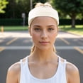 thumbnail image 2 of Unique Bargains Comfortable Headband Elastic Headband for Sport Beige 1 Pc, 2 of 6