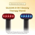 thumbnail image 2 of Varita de terapia de belleza GLO24K 6 EN 1 con terapia de luz LED, 2 of 7