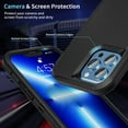 thumbnail image 4 of Compatible for iPhone 13 Pro Max Case/iPhone 12 Pro Max Case, HeavyDuty 3-Layer Rugged Military Grade Full Body Drop Protection Shockproof Case 6.7 inches-Black, 4 of 7