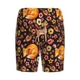 thumbnail image 2 of Lsque Woodland Creatures Floral Mens Sleep Pajama Shorts,Short Pajama Pants, Cotton Ultra-Soft Knit-3X-Large, 2 of 9