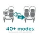 thumbnail image 2 of Contours Element Side-by-Side Convertible Toddler and Baby Stroller Single-to-Double, Reversible Seating Options, Infant Car Seat Compatible, Spacious Storage, UPF 50 Sun Canopy - Stealth Black, 2 of 5