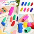 thumbnail image 5 of 40 PCS Pencil Cap Eraser for Pencils School Classroom Office Kid | Pencil Top Eraser Pencil Erasers Set Eraser Caps Random Color, 5 of 7
