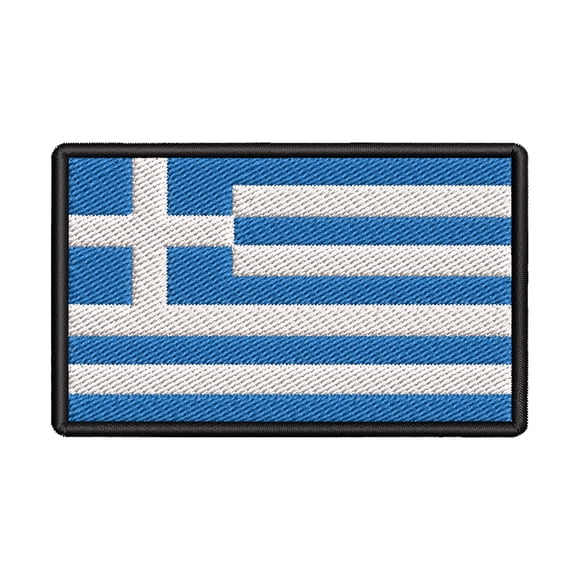 Greece Flag Embroidered Iron-on Patch