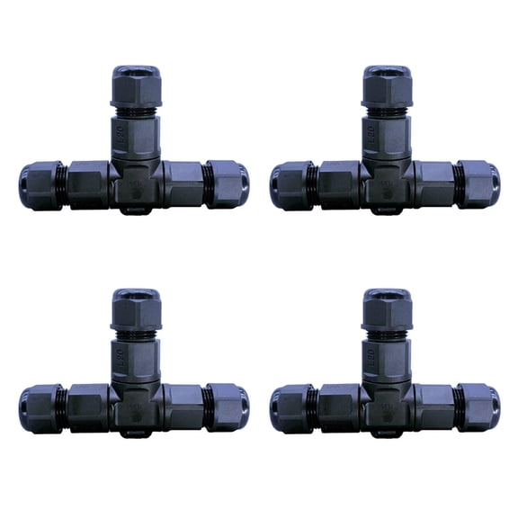 Pack of 4 IP68 Waterproof Three Junctions Connectors Electrical Connectors Strong