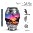 thumbnail image 2 of MUKTIVE Northern Lights Memorial Urns for Human Ashes Dad & Mom, 3 Inch keepsake Cremation Urn for Adult Father & Mother, 10 Inch Large Funaral Urn for Human Ashes (1 Large, 4 Keepsake), 2 of 7