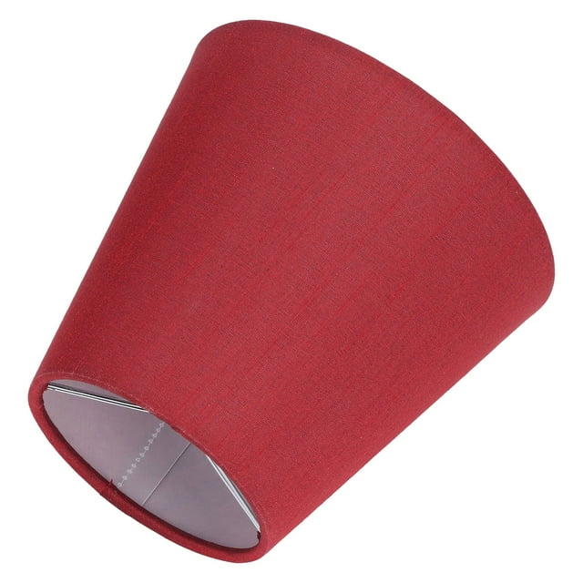 Modern Lamp Shade, Wide Applicability Exquisite Workmanship Fabric Lampshade For Miniature Bulb For E14 Bulb A3 01 Wine Red