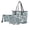 Blue-Mountain, variant on Witch Axolotl Printed Handbags Set Womens 3pcs Wallet and Purse Set Cosmetic Purse Wrislet Wallet Waterproof Top Handle Shoulder Bat Totes for Travel, Brown