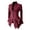 Wine, variant on Women's Blouse Victorian Open Front Long Sleeve Button Ruffled Pocket Gothic Vintage Top