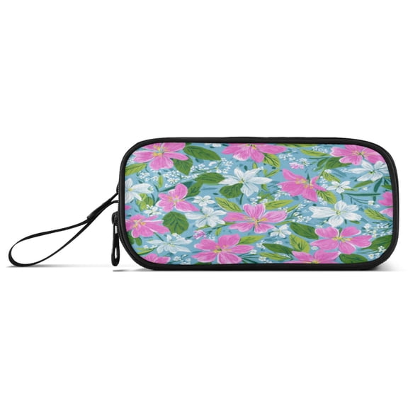 3-Layer Zipper Pencil Case Pencil Pouch Large Capacity Pencil Pouch for Travel and Office Supplies Lily Pulitzer Floral Pattern
