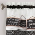 thumbnail image 3 of Kitchen Comfort Modern Farmhouse Tier and Valance Window Curtain Set - 58x24 - Black, 3 of 3