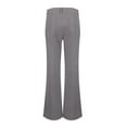 thumbnail image 3 of Difdany Women's Wide Leg Pants Mid Waist Flare Jeans for Women Straight Leg Dress Pants Light Gray 2XL, 3 of 6
