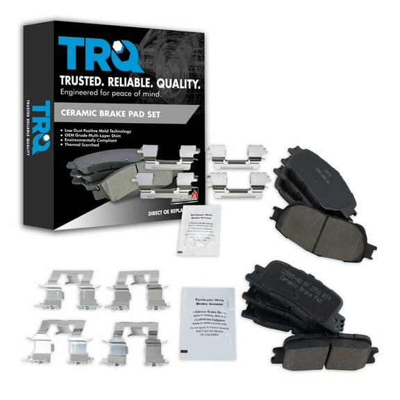 TRQ Ceramic Brake Pads Fits Lexus ES300 ES330 Toyota Camry BFA20106 Fits select: 2005 TOYOTA CAMRY LE/XLE/SE, 2006 TOYOTA CAMRY LE/XLE
