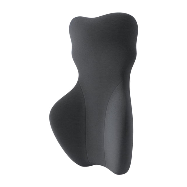 BELOVING Memory Foam Waist Support Cushion Compact for Gaming Chair Living Room Home Deep Gray B