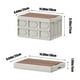 thumbnail image 3 of Caja de Almacenamiento Plegable para Camping, Organizador de Camping, Caja de Almacenamiento para Maletero de Coche, Caja de Almacenamiento para Ropa con Tapa de Madera, Capacidad de 20 Litros., 3 of 7
