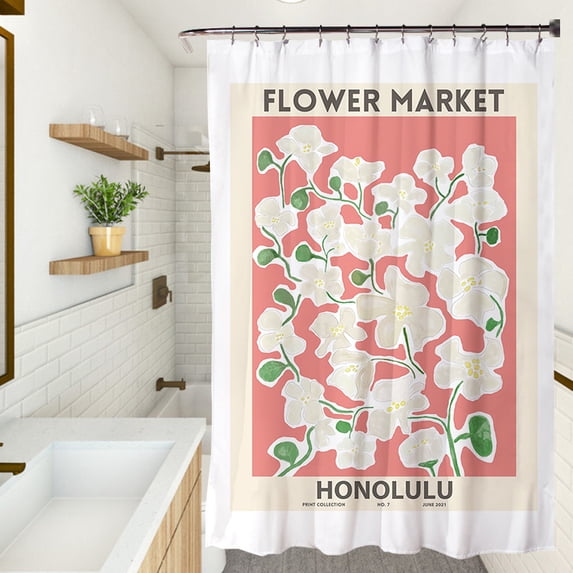 Shower Curtain Bathroom Shade Hand-painted Shower Curtain 0.9M * 1.8M