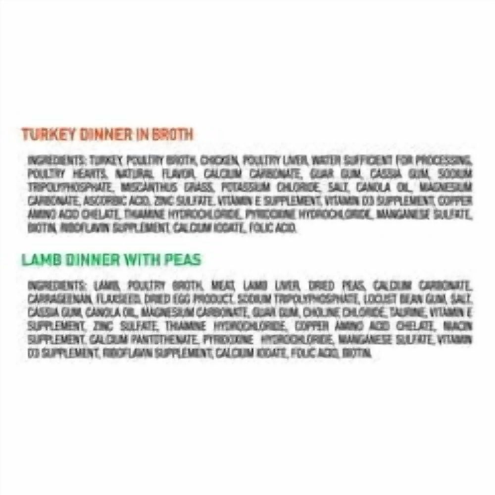 (6 pack) Pure Balance Grain-Free Wet Dog Food Variety Pack, Turkey and Lamb Trays, 3.5 oz, 12 Pack