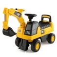 thumbnail image 1 of Costzon Ride on Excavator, Excavadora para niños Caterpillar con licencia con cubo de excavación giratorio, cabina del conductor, almacenamiento debajo del asiento, vehículos de construcción para niño, 1 of 5