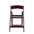 thumbnail image 3 of Mahogany WoodGrain™ Resin Folding Chair with Black Seat - by Chivari, 3 of 10
