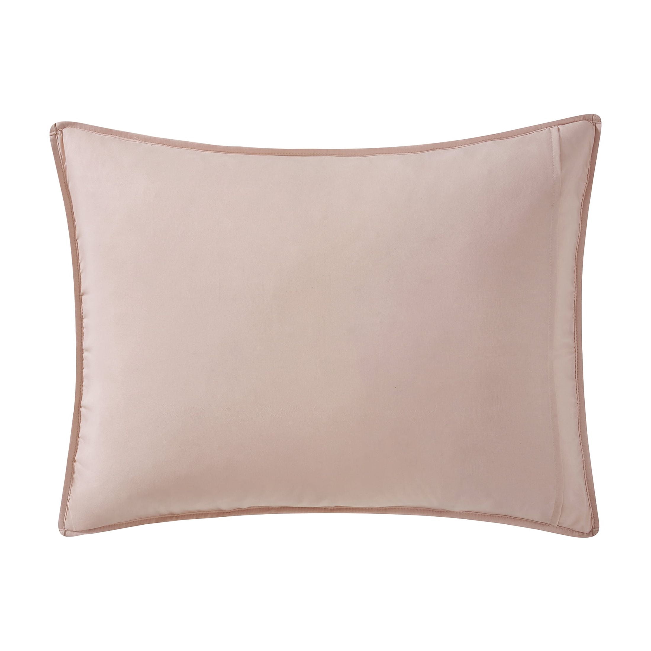 Mainstays Crinkle Pillow Sham, Standard, Pink Blush, 1 Pack