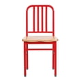thumbnail image 2 of Linon Badden Chaises Latérales en Métal Ensemble de Deux en Rouge, 2 of 14