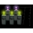 thumbnail image 1 of Reinders LEDICE-PL-F Premium Grade LED Icicle Lights 105 Purple/Lime Frost Holiday Lights String with Black Wire, 1 of 1