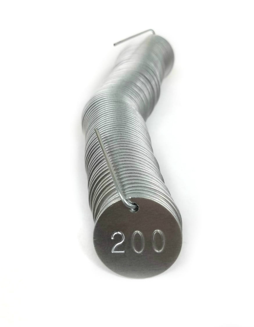 1.25" Round Aluminum Tags Numbered 001 - 500 (Pack of 500 Tags)