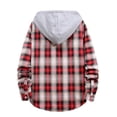 thumbnail image 4 of LEEYNEER Mens Flannel Plaid Jacket Sherpa Fleece Lined Winter Warm Hoodies for Men Casual Loose Button Down Buffalo Plaid Hooded Coat Fashion 2022, 4 of 5