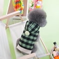 thumbnail image 3 of Warm Winter Dog Hoodie Sweater Two-Legged Plaid Pet Coat with Hood, Ideal Pet Clothes for Small Dogs and Cats, 3 of 7