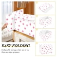 thumbnail image 2 of Yayeee Collapsible Cube Storage Bin with Lid Fabric Closet Decorative Basket with Handles, Pink Polka Dots, 2 of 7