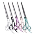 thumbnail image 2 of Ensemble de 6 Pcs Ciseaux de Toilettage en Acier Inoxydable pour Chien Chat, Or Rose, 2 of 8